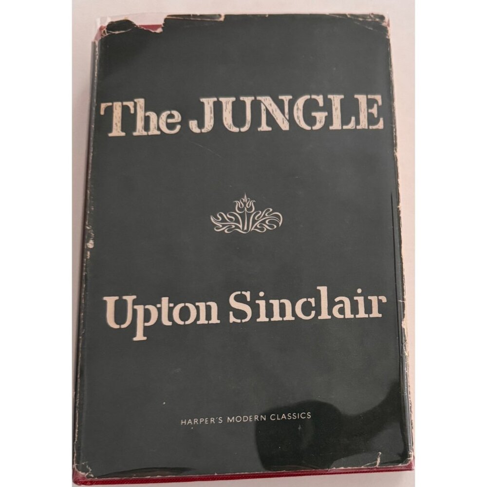 Vintage 1951 The Jungle By Upton Sinclair Hardcover Book Harpers Modern Classics